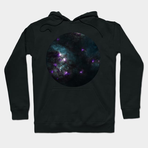 purple stars and night sky Hoodie by Alexmelas